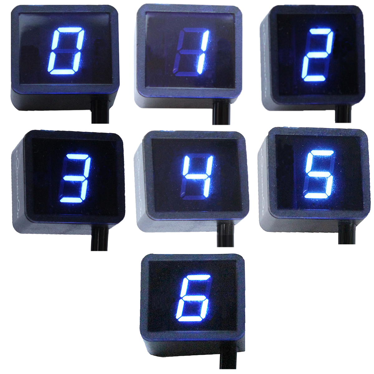 Motorcycle LED Universal Digital Gear Indicator Display Shift Lever & Sensor