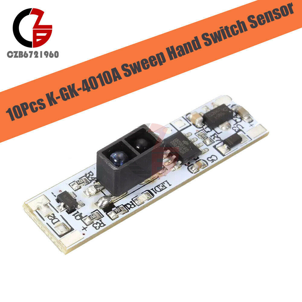10Pcs DC 12V XK-GK-4010A Sweep Hand Switch Sensor Scan Sensor Short Distance 36W