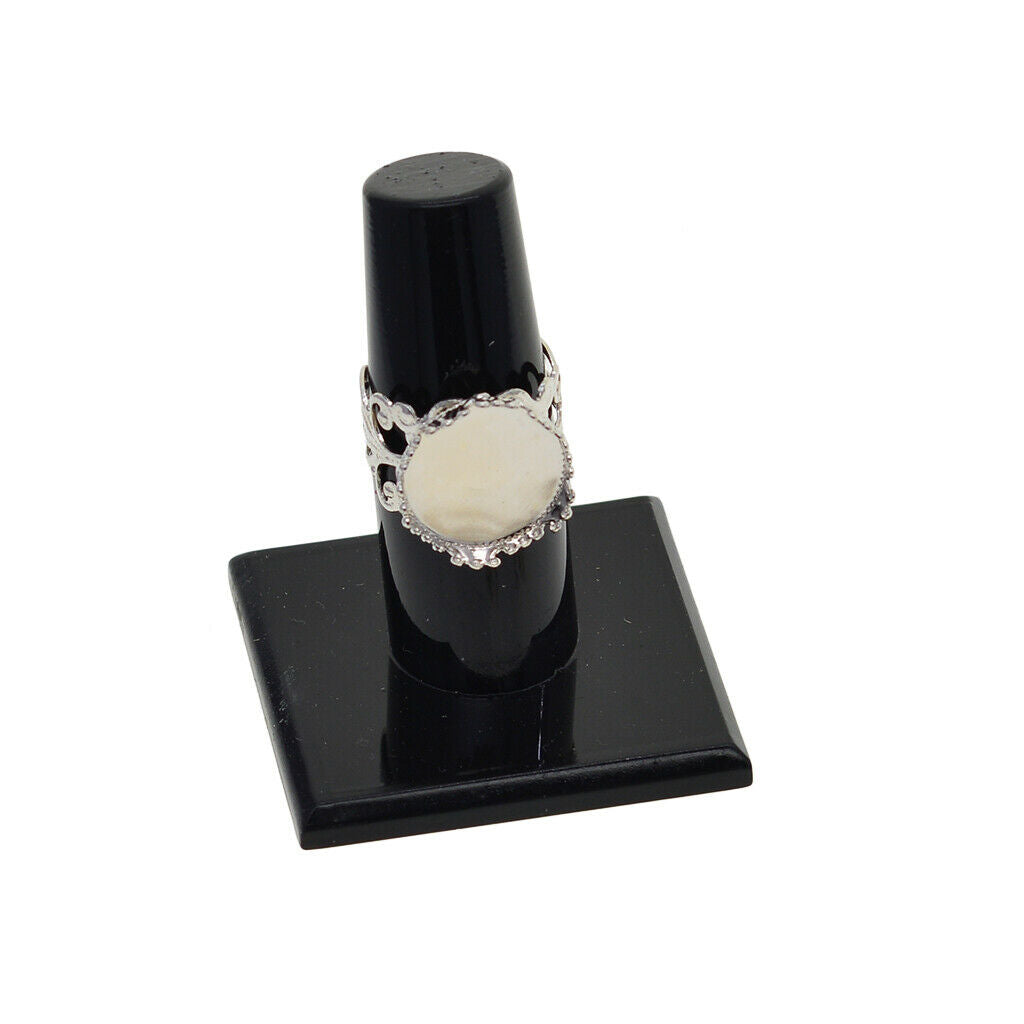 10pcs Adjustable Ring Base Blanks Cabochon Bezel Settings Jewelry Findings
