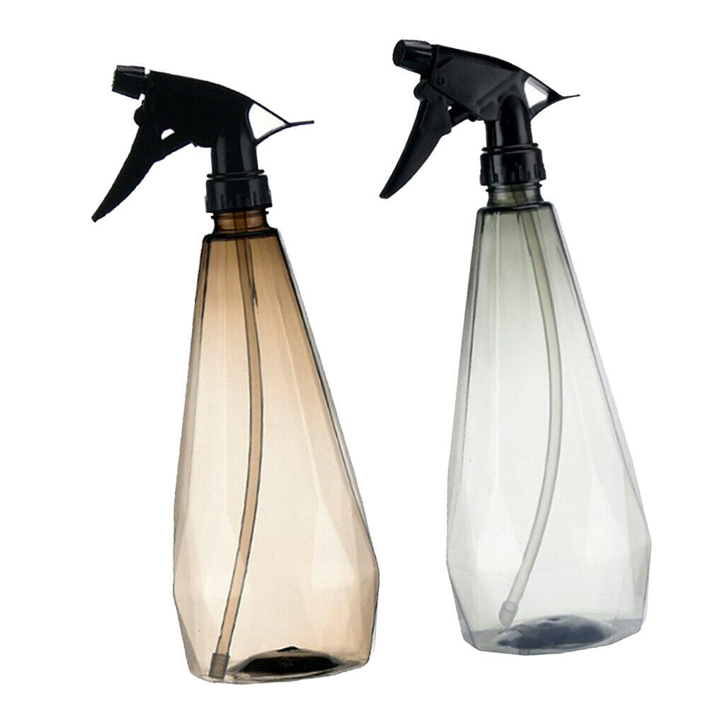 2x 1000ml Misting Spray Bottle Clear Plant Watering Can Trigger Sprayer