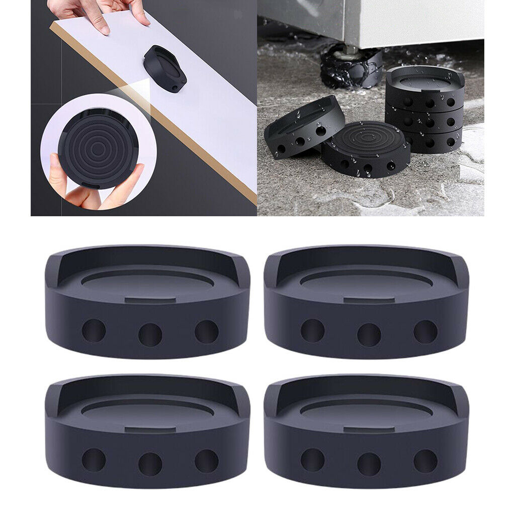 Pack of 4 Anti Vibration Pads Prevent Moving for Furniture Lifting Foot Base