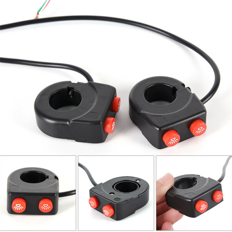 7/8'' Motorcycle Bike Handlebar On Off Button Head Spot Fog Light Switc.l8