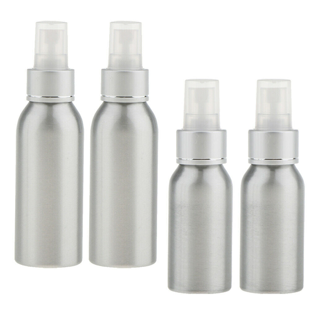 4Pcs 50/120ml Clear Empty Spray Bottle Travel Perfume Atomizer Fine Mist Sprayer