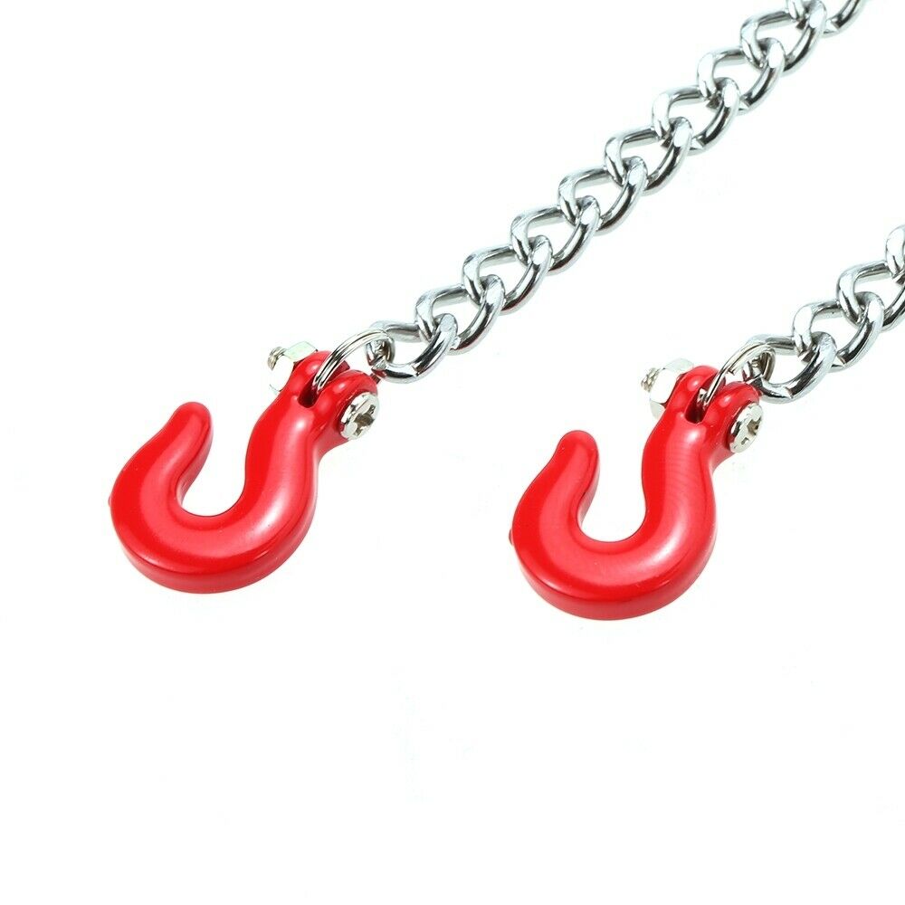 Tow Rope Tow Rope Steel Rope with 2 Hooks for 1:10 Axial SCX10 CC01