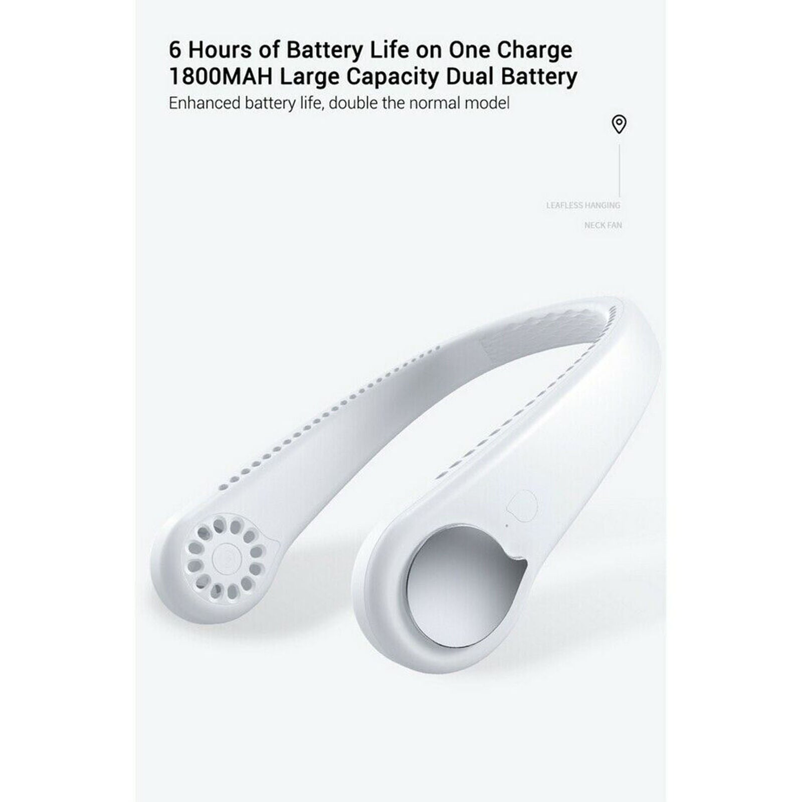 Portable Rechargeable Adjusted Neckband Neck Hanging Fan Mini LED Fan