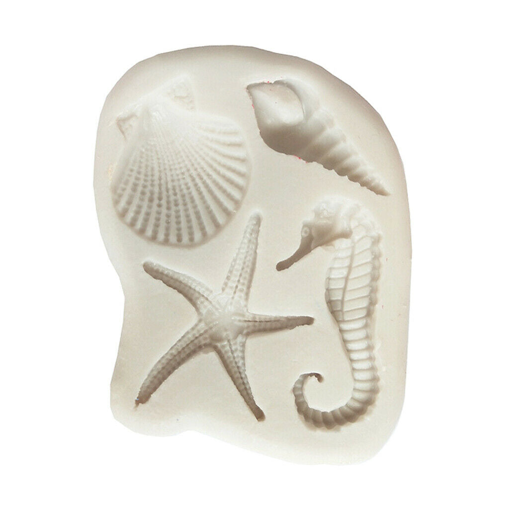 Marine Life Silicone Mould Craft Soap Fondant Cake Chocolate Candle Molds