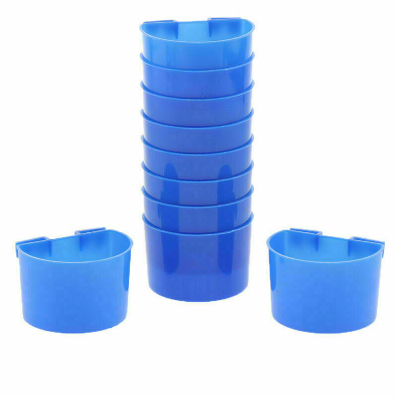 30pcs Food Feeding Water Cups Sand Cup Chicken Parrot Pigeon Poultry Bird Bowls