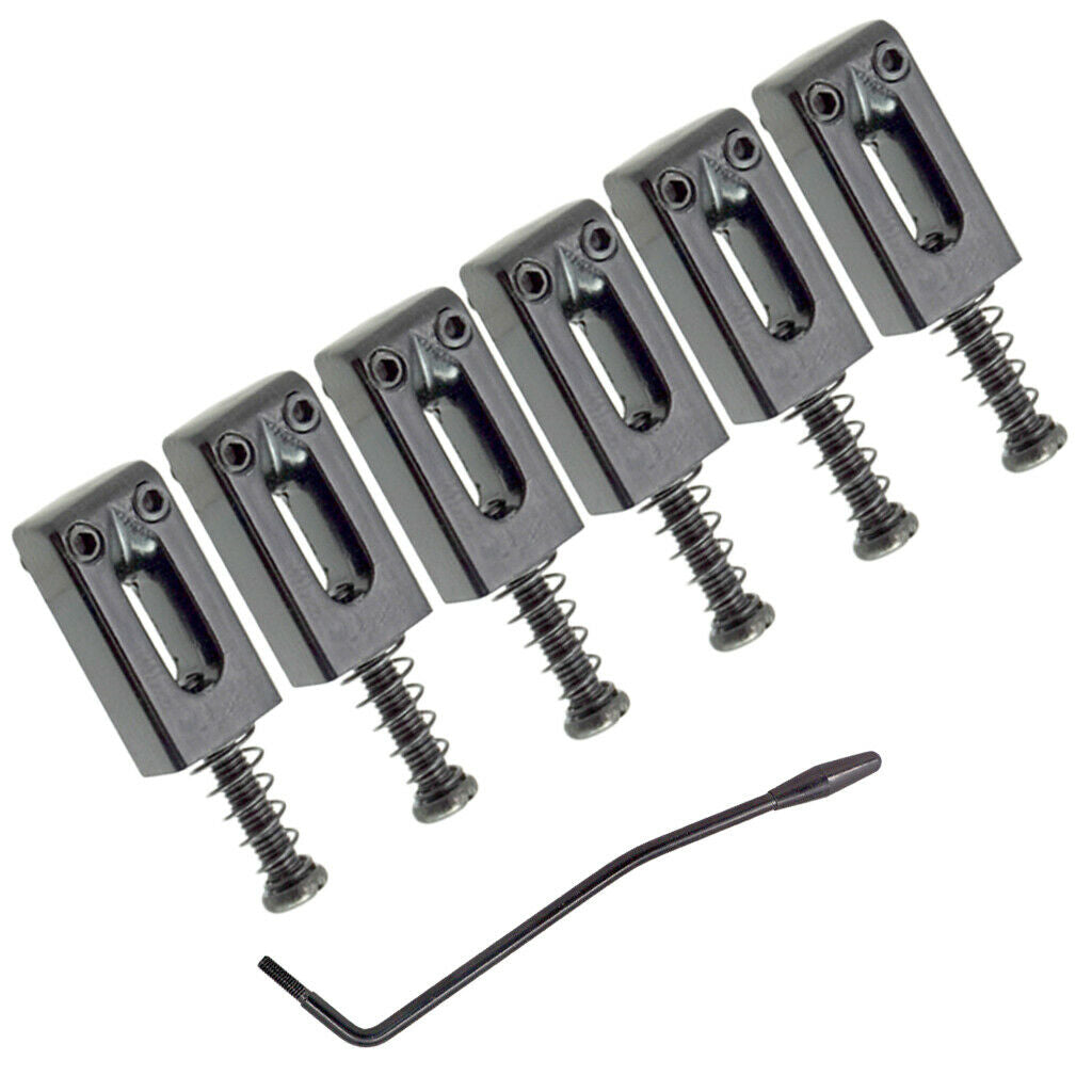 6Pcs Tremolo Bridge Rope Saddle With Arm Tremolo Trem For Electric Guitar