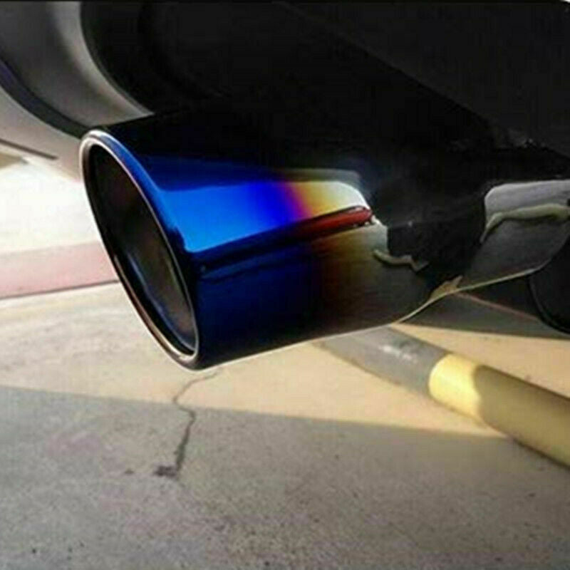 Universal Car Exhaust Muffler Stainless Steel Pipe Chrome Exhaust Tail Muffler