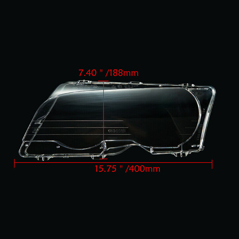 Car Left Driver Side Headlight Lens Cover For BMW 3 Series E46 2 Door 00-03