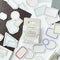 46pcs/pack Retro Blank Labels With Decorative Border Diy Decorative StickerS Lt