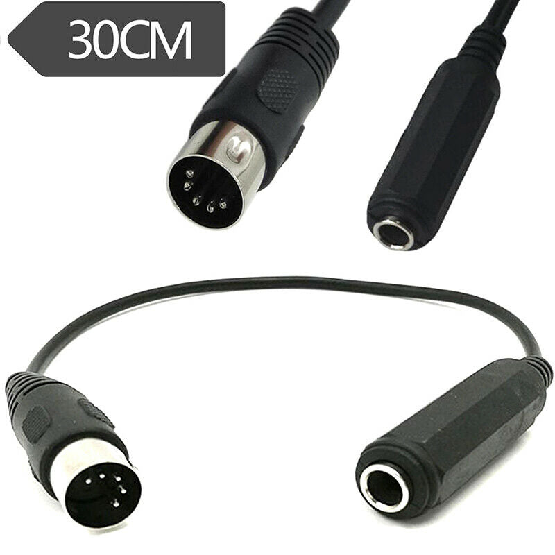 Stereo Audio Extension Cable MIDI 5-Pin Monoprice 6.35mm 1/4 Inch Female TRS: Kt