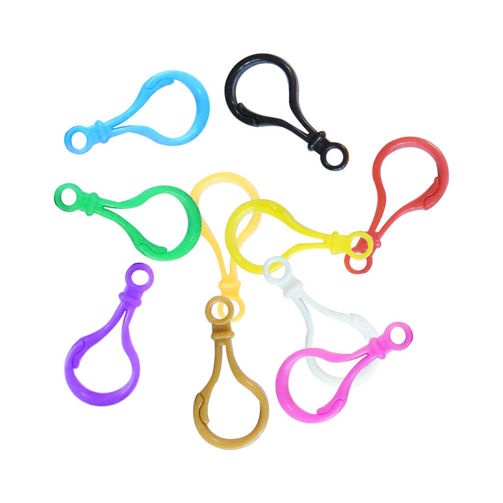 10pcs Multicolor Plastic Lobster Clasps Clips for Jewelry Making 5cm