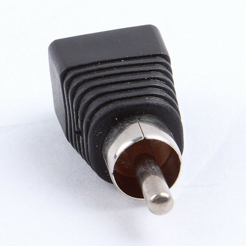 10X/Set Phono Speaker Wire Cable to Audio Male RCA Connector Adapter Jack Plug