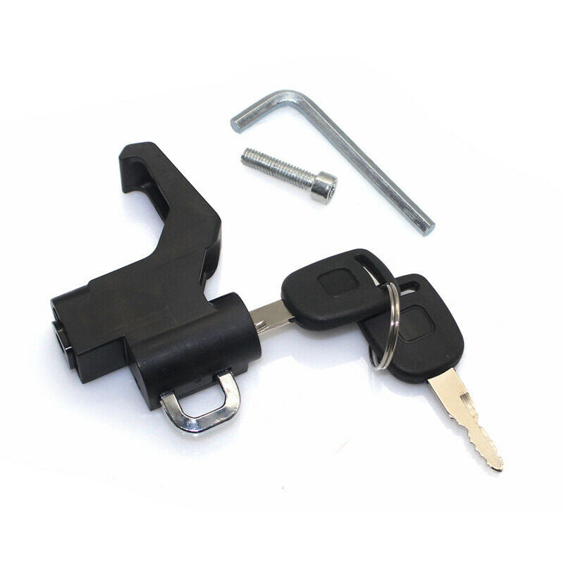 Motorcycle Scooter Bike Front Helmet Lock 6MM Screw Anti-theft with Hanging Hook