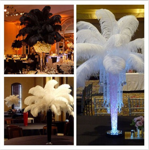 100pcs Natural white Ostrich feather 6-8in/15-20cm Diy carnival costume headress