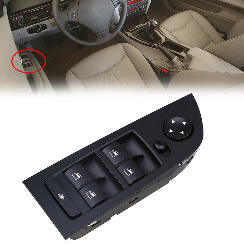 Left Side Front Window Master Switch Cover For BMW E90 E91 325i 335i 2005-2011