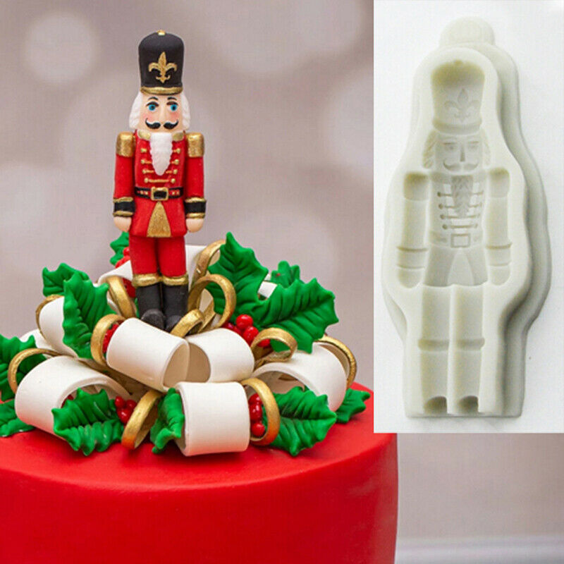 Nutcracker Solder Silicone Mold Sugarpaste Candy Chocolate Baking Mold Xm.l8