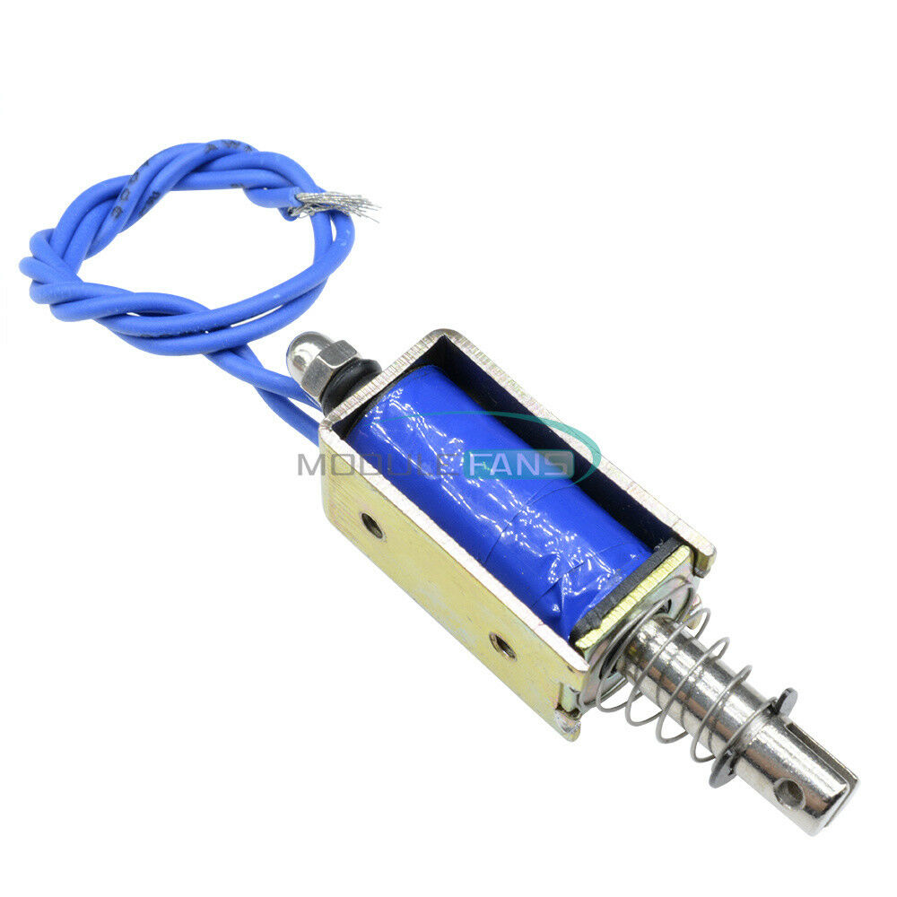 DC24V 300mA 5N/10mm Pull-Push-Type Reset-Style Solenoid Electromagnet JF-0530B