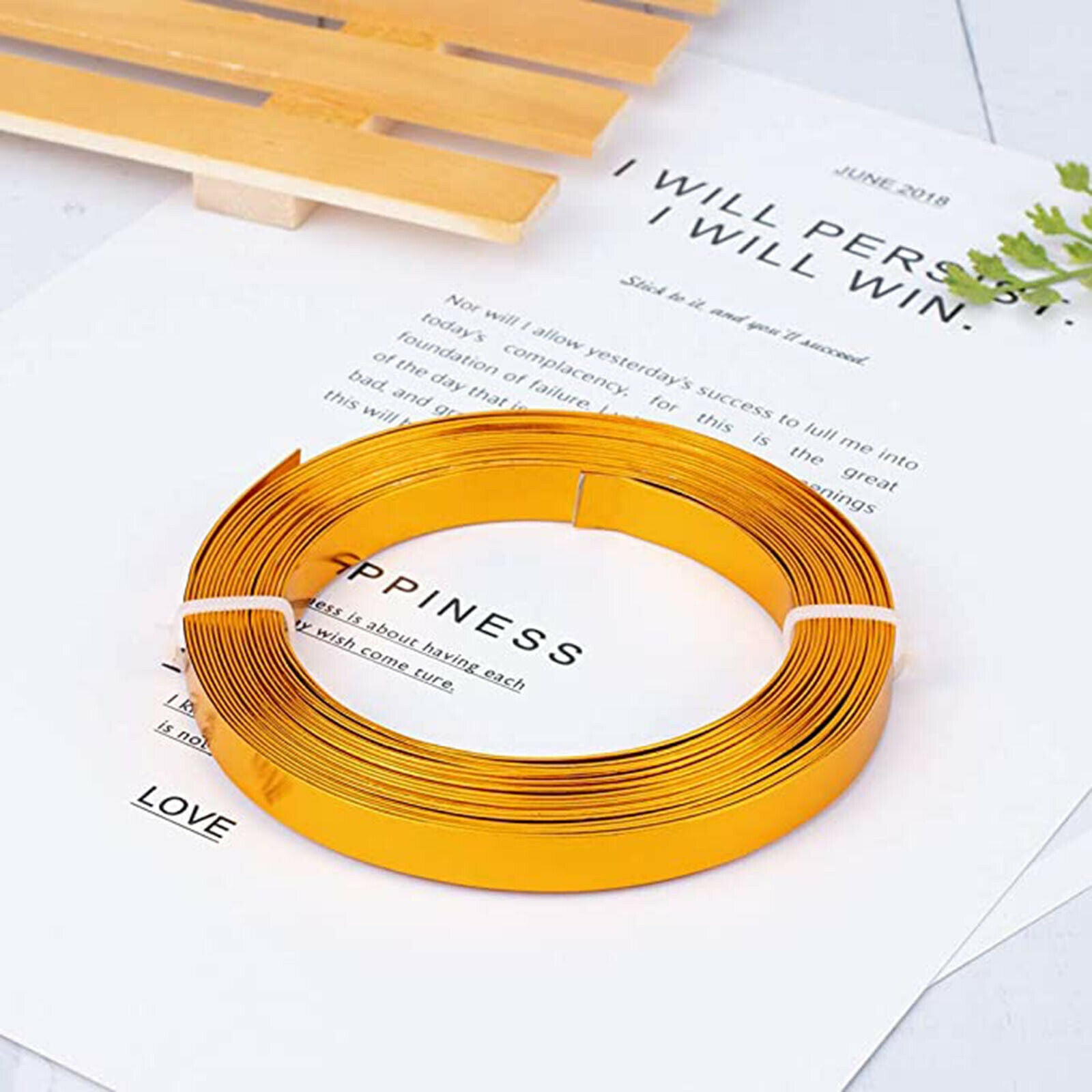2x Aluminum Flat Wire 18 Gauge Jewelry Making Plain Bezel Strip Metal Wire