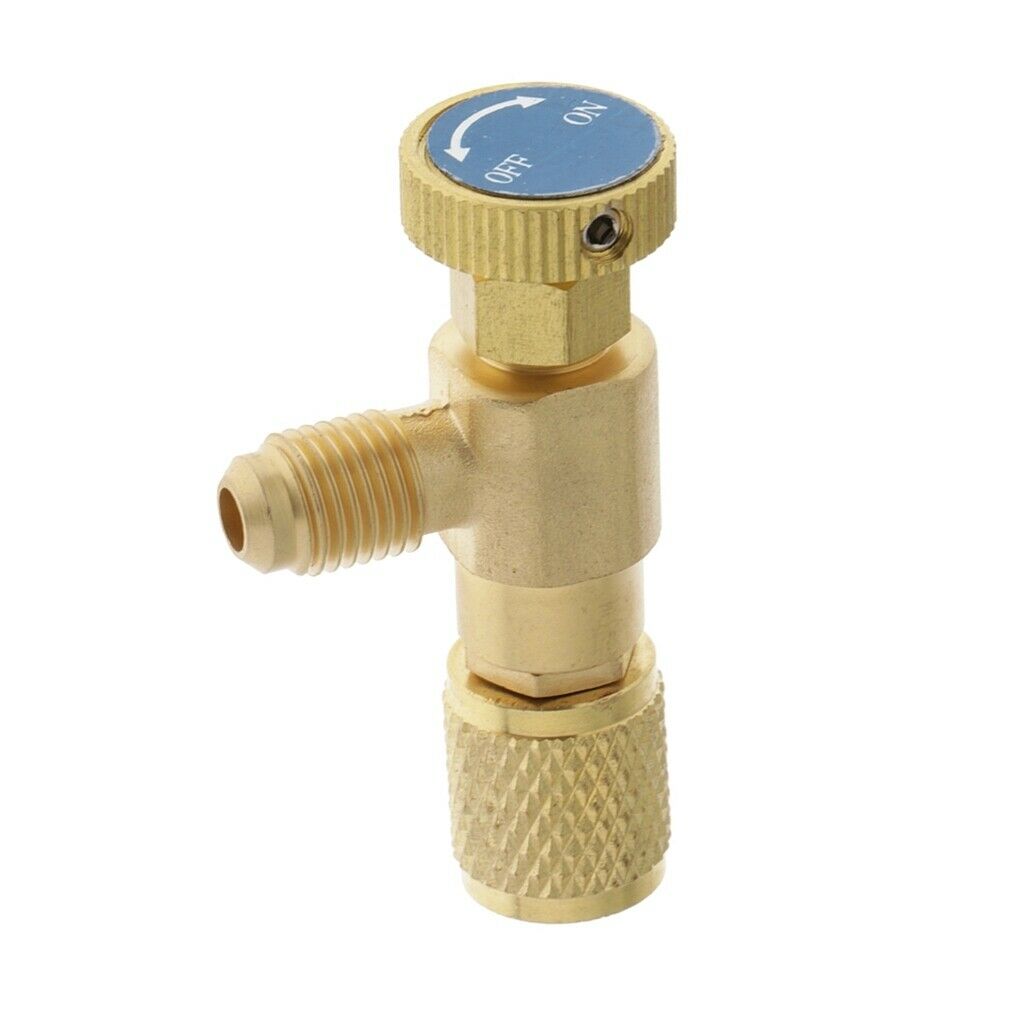 R22 Refrigeration Ball Valve Adapter  Safety Valve Connector 1/4
