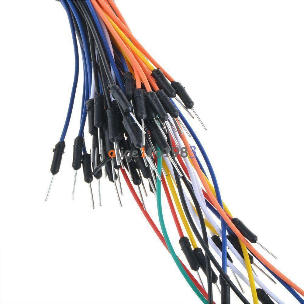 Mini Universal Solderless Breadboard 400 Tie-points +65PCS Jumper cable wire