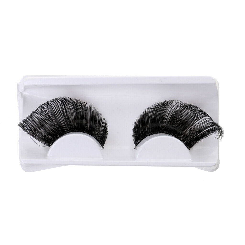 1 Pair Long Exaggerated False Eyelashes Costume Party Halloween Black
