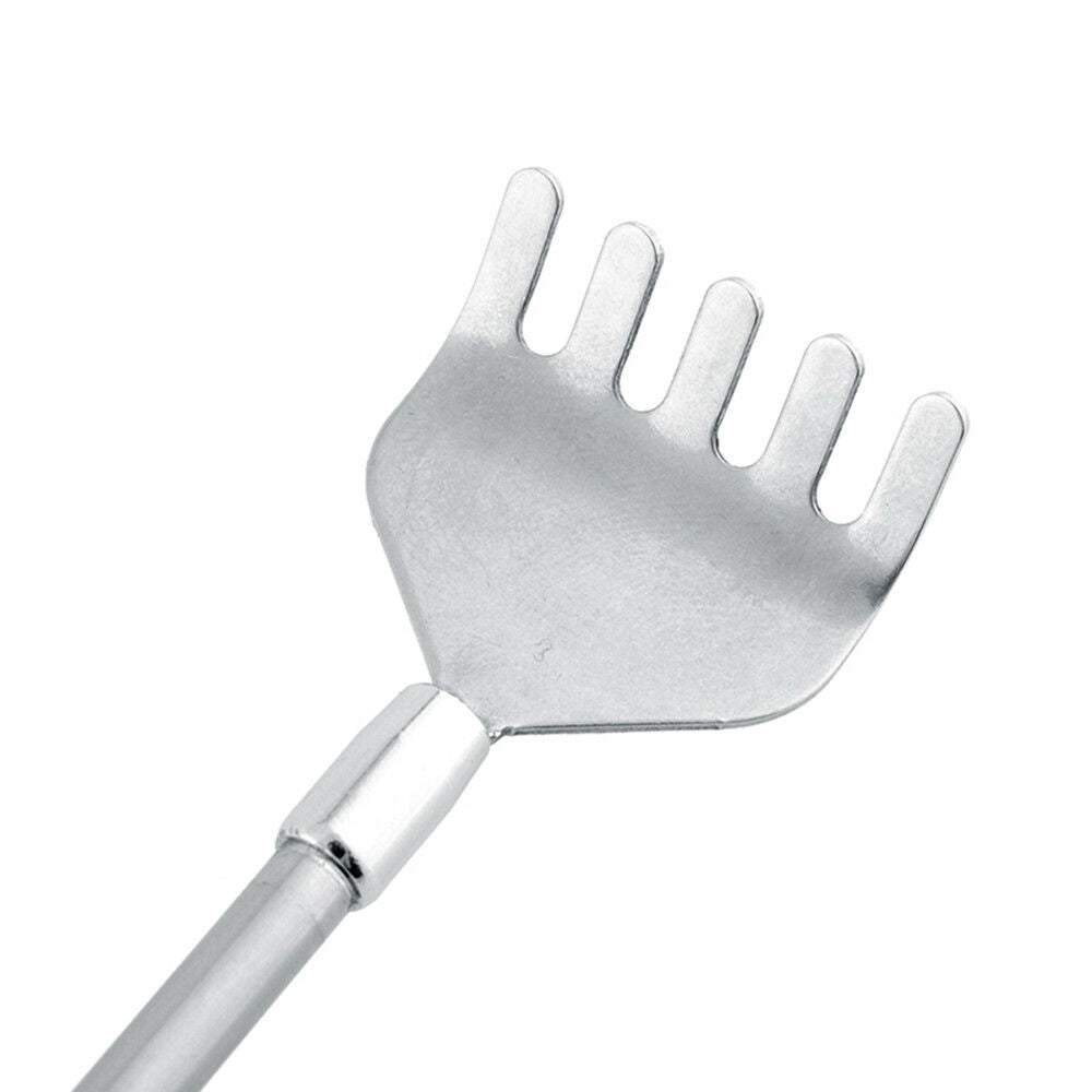 Top Metal Stainless Steel Back Scratcher Telescopic Extendable Claw Extender 6"