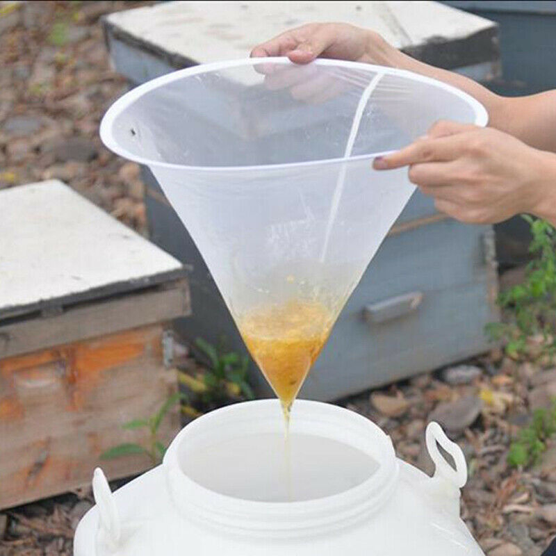 5PCS Honey Filter Pure Funnel Shape Strainer Net Screen Beekeeping Supplies Y1