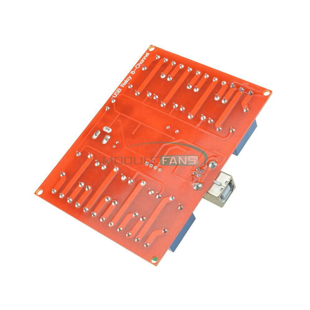 New 12V USB Relay 8 Channel Programmable Computer Control For Smart Home