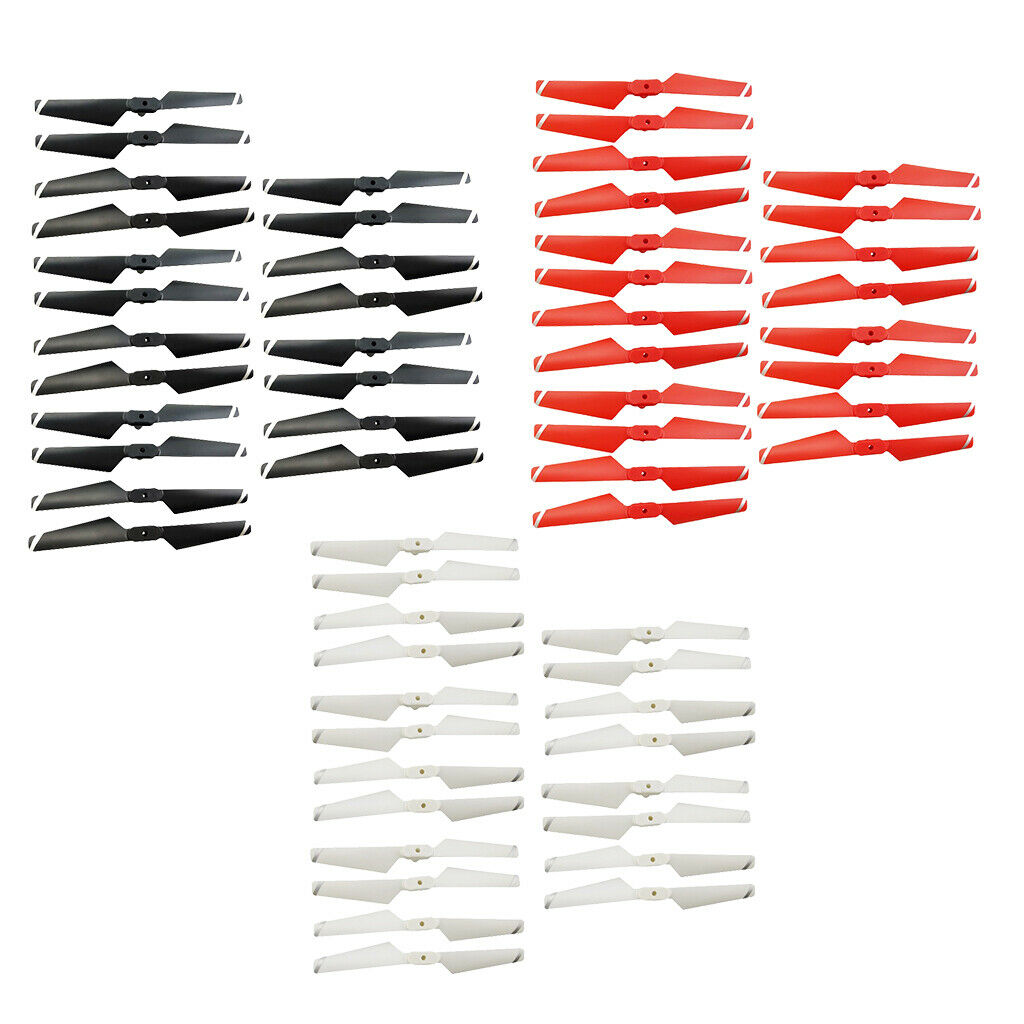 20Pcs Folding Propellers for SYMA X5C X5SC X5SW X5HC X5HW X5UC X5UW Black