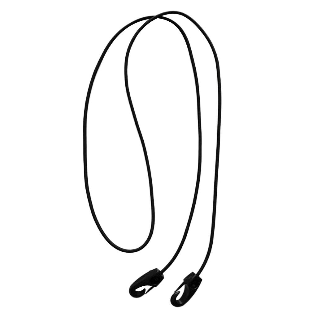 Replacement Elastic Shock Cord Bungee Rope with Hooks for Kayak Boat Black