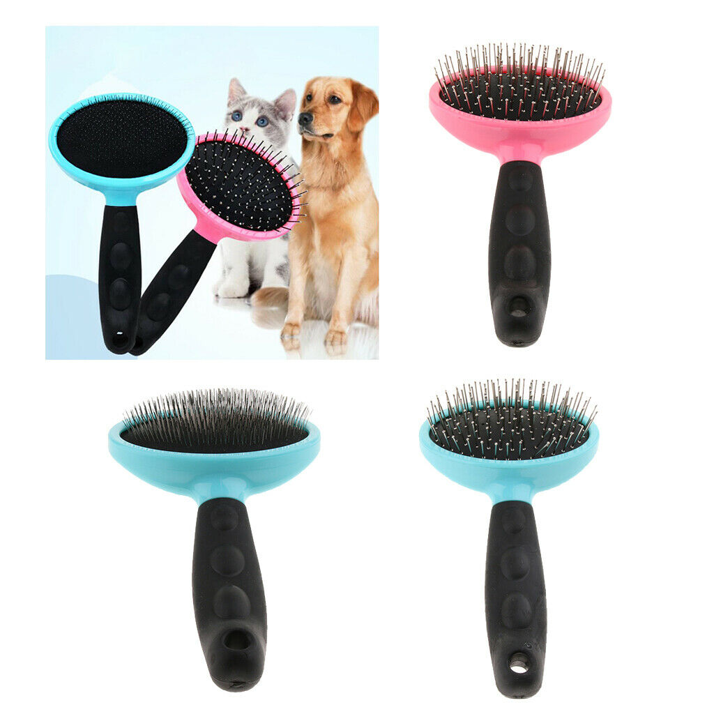 Pet Grooming Tool - Undercoat Rake Comb for Pets Dogs & Cats Thick Needle Blue