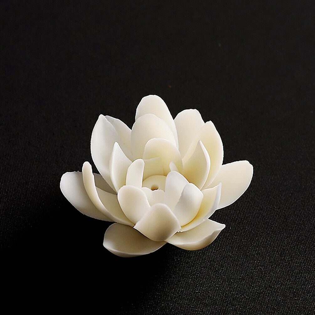 Lotus Incense Burner Stick Holder Tea Ornaments Home Fragrance Stand Decor DIY