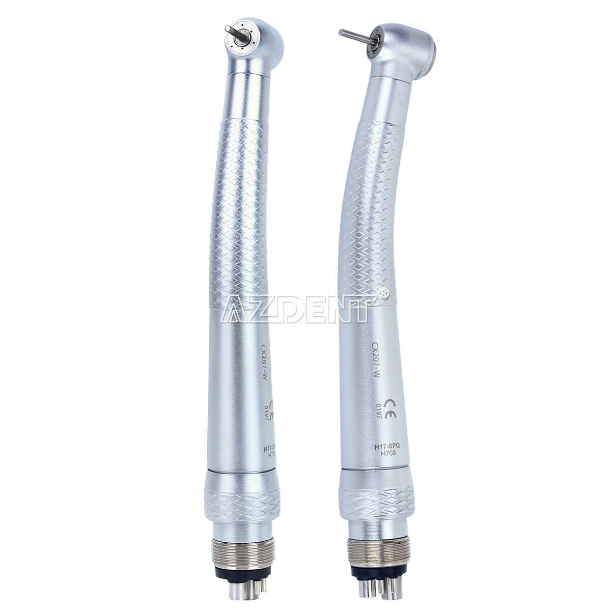 5PCS Dental High Speed Handpiece 3-Way Spray With Quick Coupling Push Button