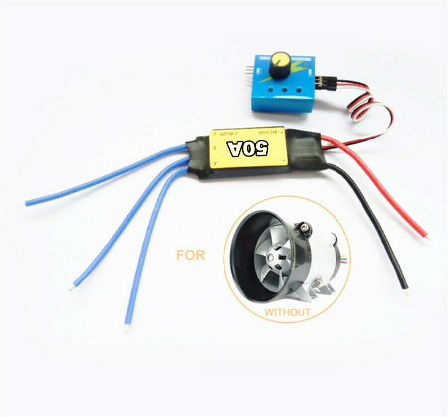 12V 50A ESC Drive Controller Max 600W Electric Turbine Power Turbo Charger Tan
