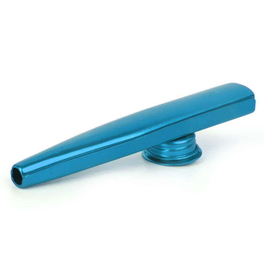 Portable 2Pcs Golden Blue Metal Kazoo Mouth Flute Mini Kids Wind Instrument