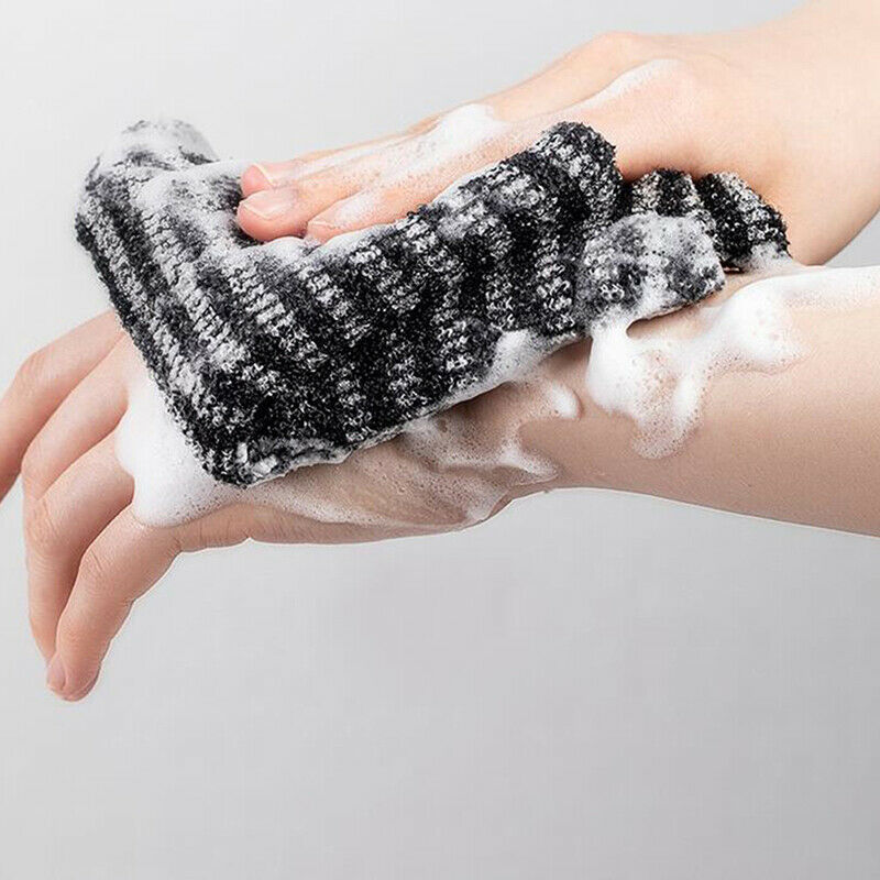 Bath Towel Long Strip Back Scrub Rubbing Sponge Body Scrubber Brush Massa.l8