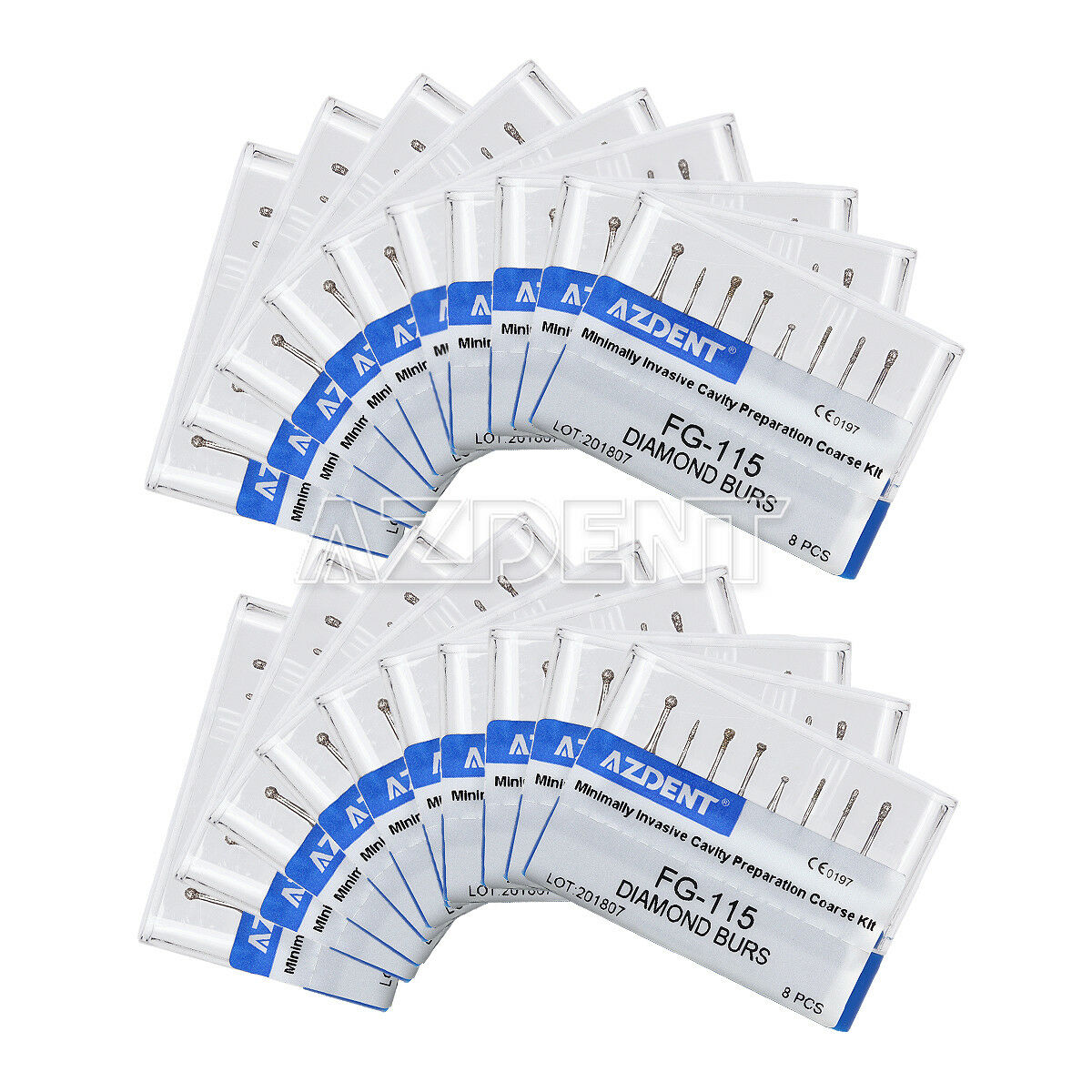 50X Dental FG-115 Diamond Burs Minimally Invasive Cavity Preparation AZDENT