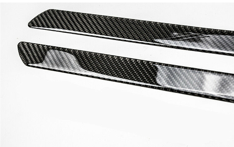 2x 49CM Carbon Fiber Car Scuff Plate Door Sill Cover Panel Step Protector Guard