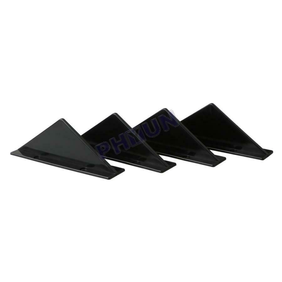 4x Car SUV Rear Bumper Spoiler Diffuser Shark Fin Style Protector Universal