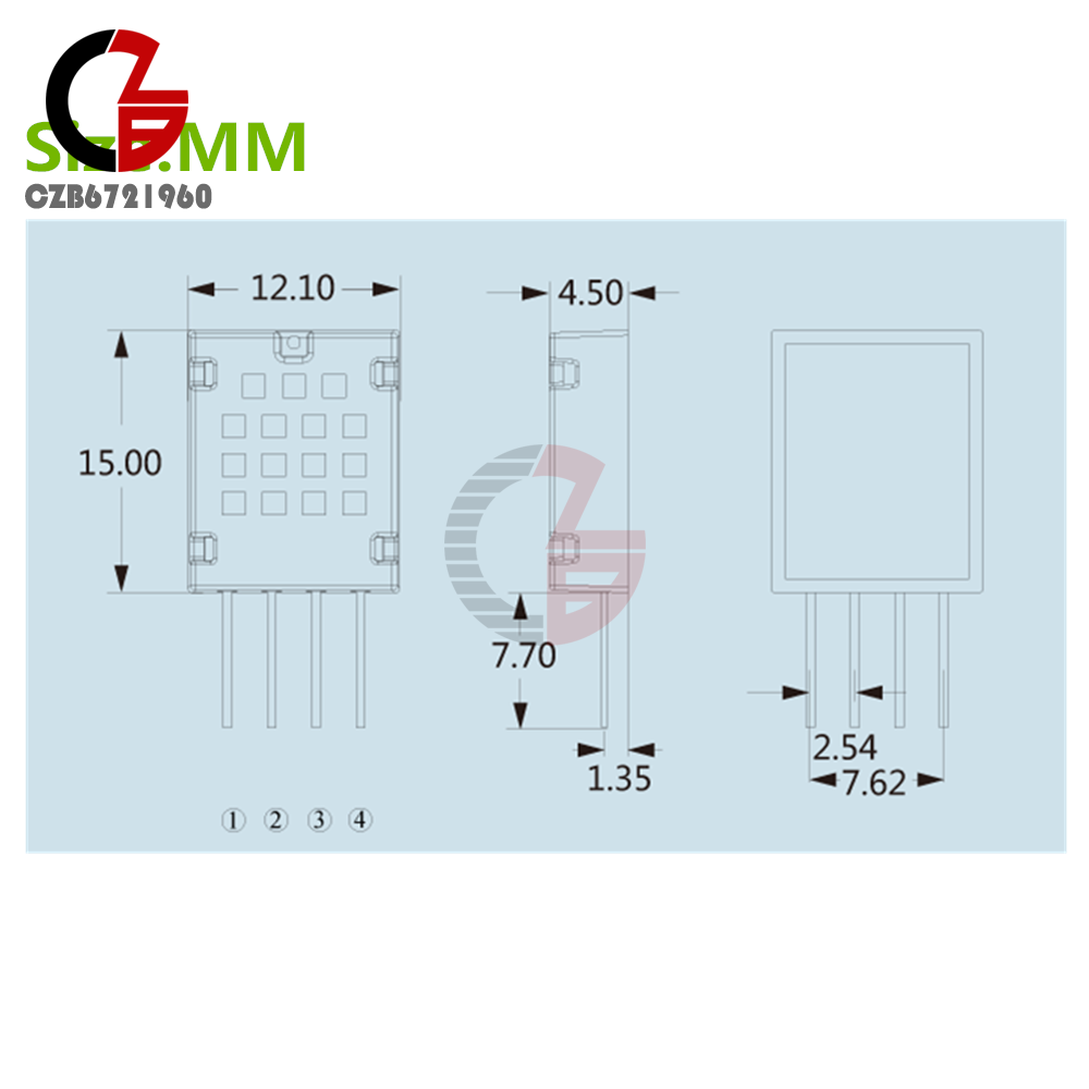 Digital AM2120 Capacitive Temperature and Humidity Sensor Composite Module