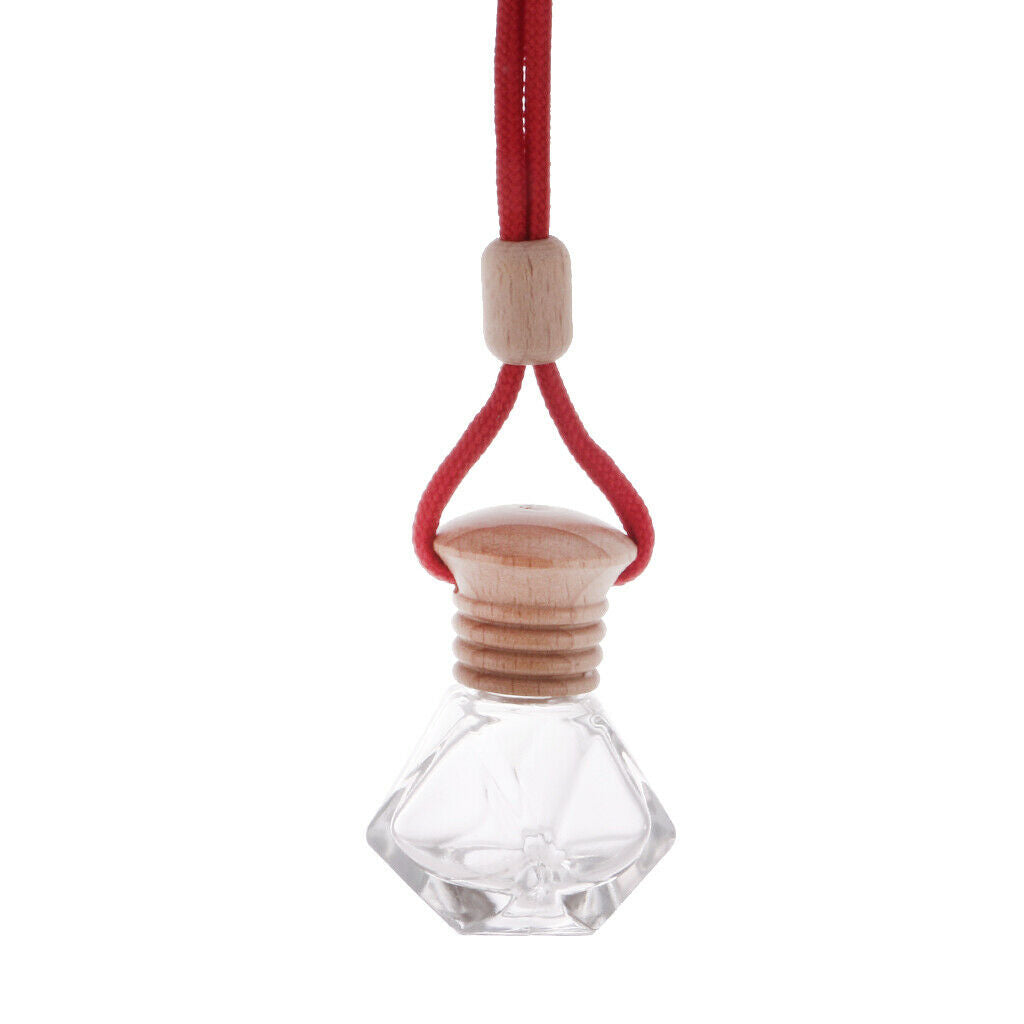Empty Refillable Car Perfume Bottle Hanging Air Freshener Perfume Diffuser#b