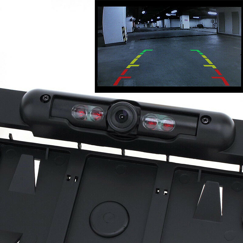 Car License Plate Frame Rear View Reverse Backup Parking Night Vision Camera  XC