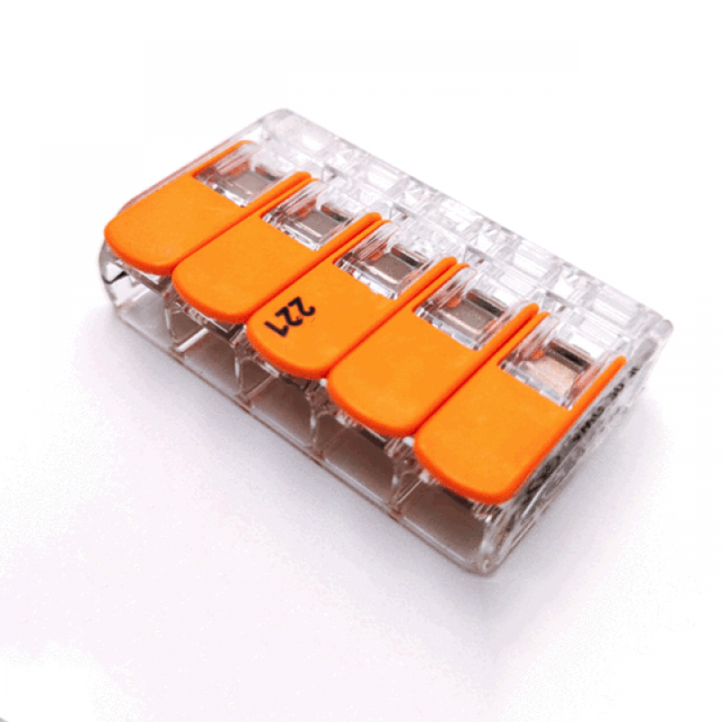 221-415 Hard-Wired 5-Core Compact Solderless Terminal for Splicing Connector