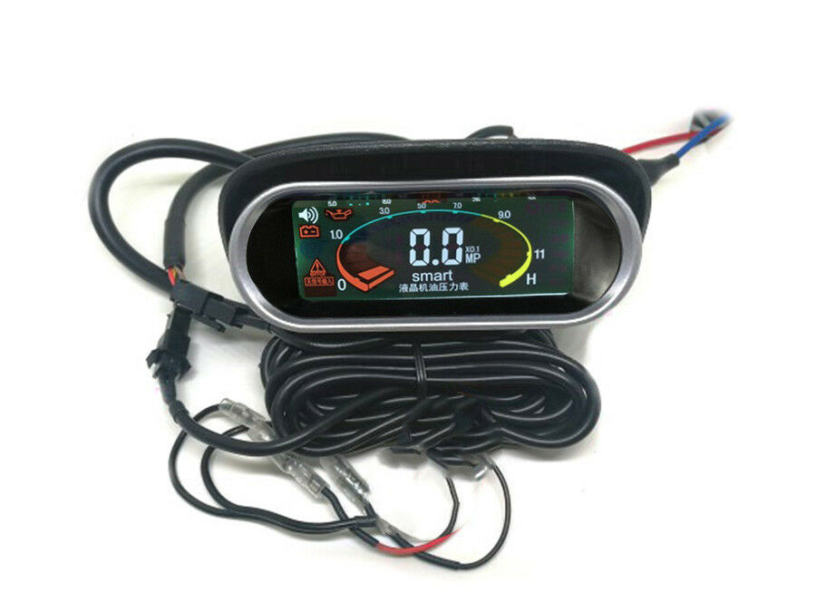 12v/24v Truck Car Oil Pressure Gauge Engine Oil Pressure Meter Monitor Displayer
