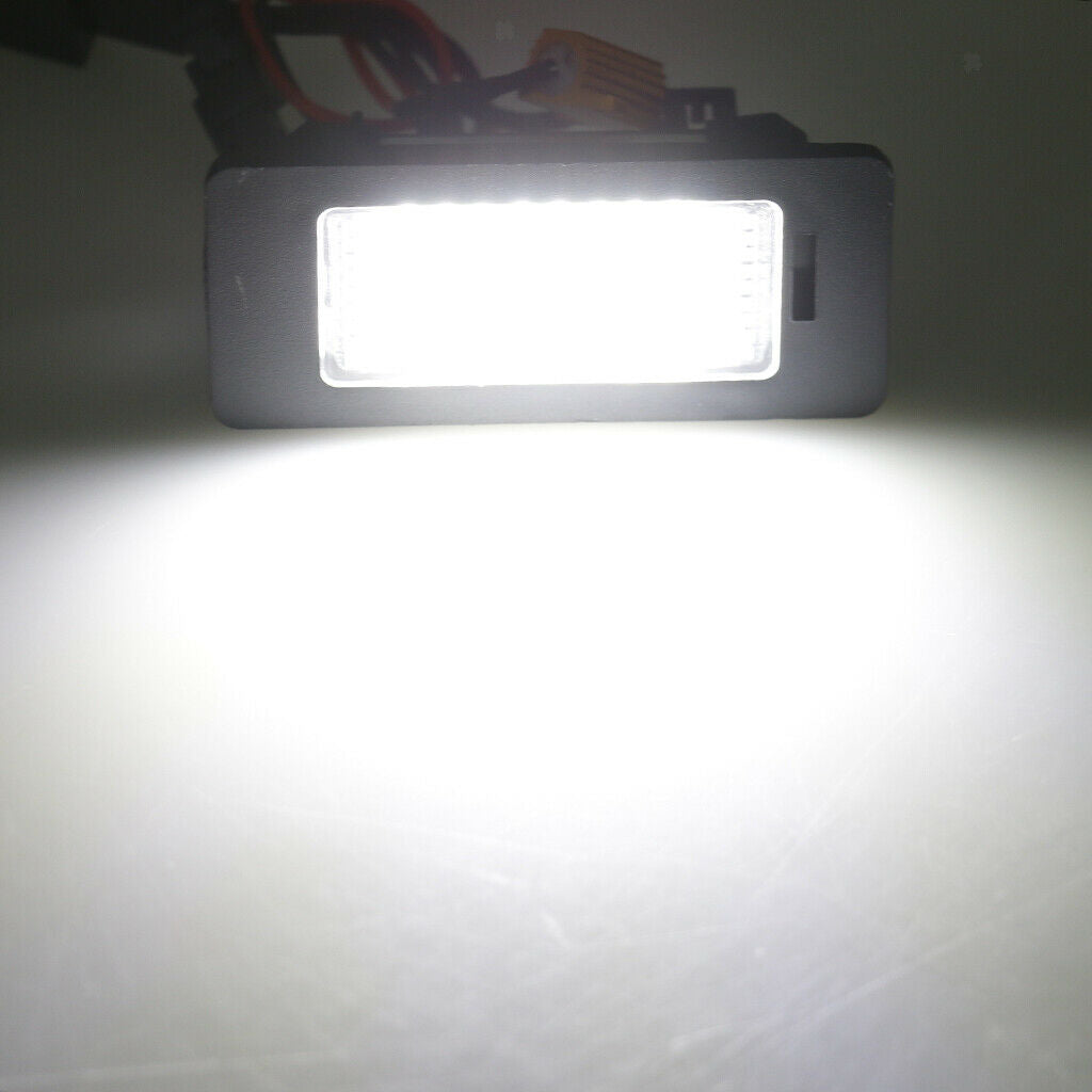 For Volkswagen GOLF & GTI Beetle Scirocco 24LED Number Plate Light Lamp PAIR