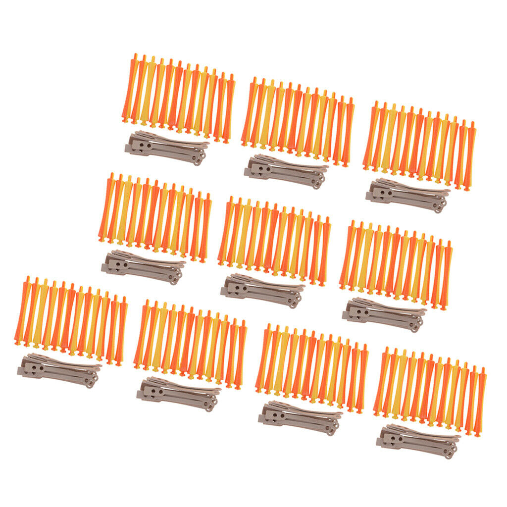 Set of 120 Professional Perming Rods Hair Tools for Curling Hairdressing
