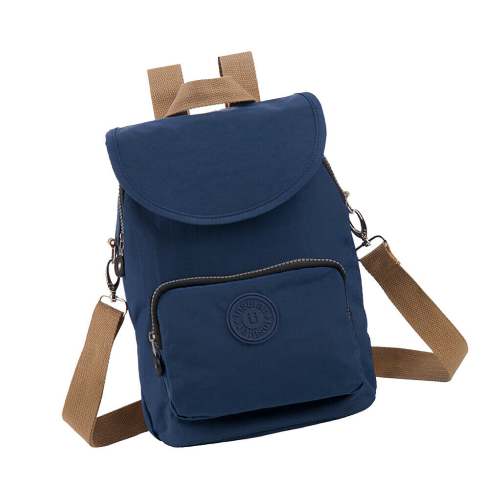Double Shoulder Light Mummy Bag Multifunctional Baby Bag  Navy blue