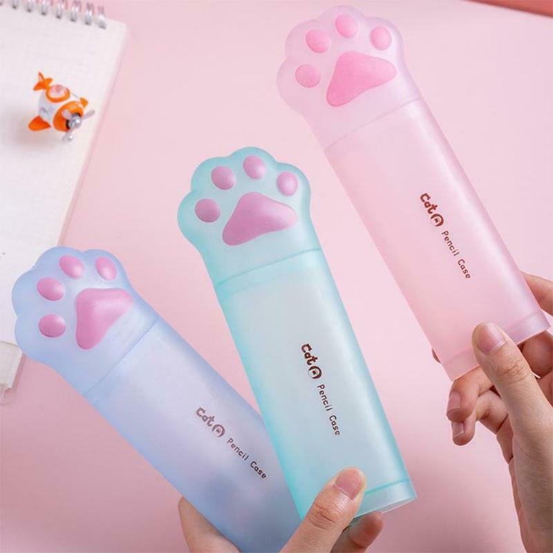 Large Capacity Pencil Case Paint Brush Holder Case Desk Standing Pen Holder